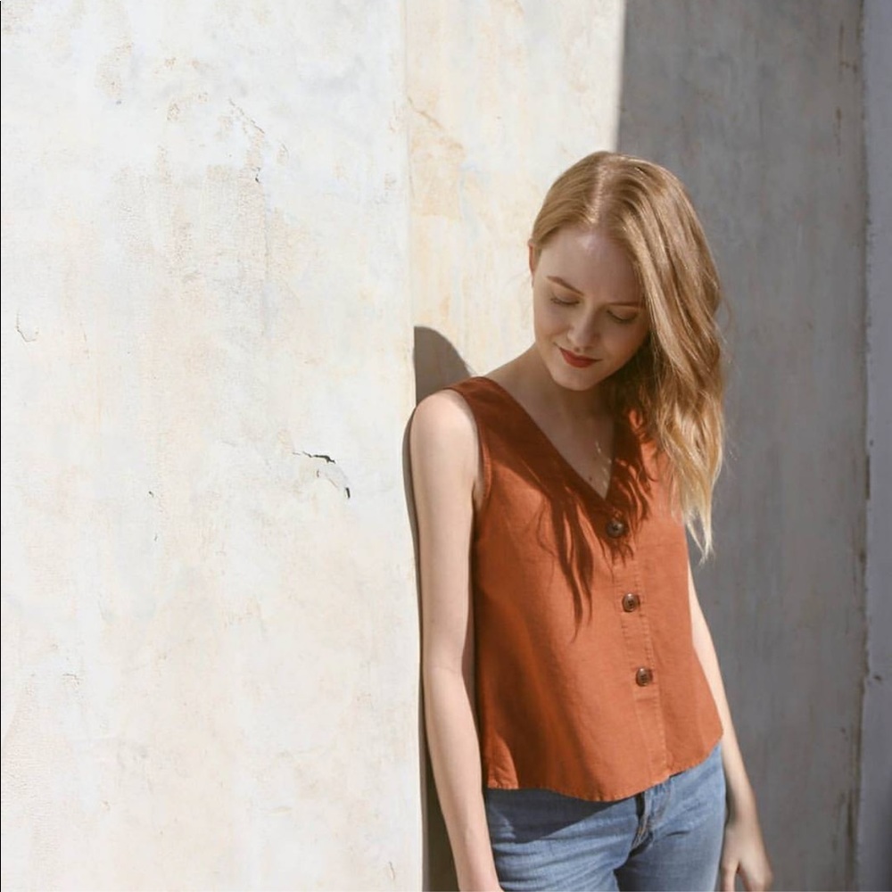 Esby Lola Tank in Clay